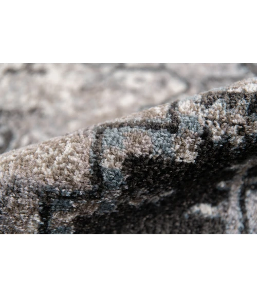 Amer Alexandria Chaves Gray Medallion Runner Rug 2'6"x10'3"