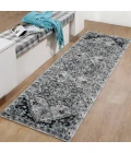 Amer Alexandria Chaves Gray Medallion Runner Rug 2'x6'
