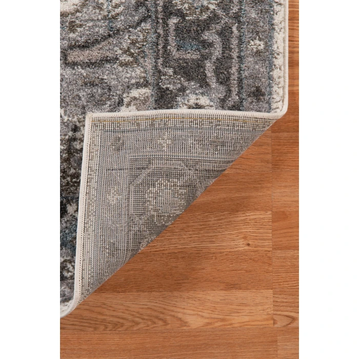 Amer Alexandria Earley Taupe Medallion Round Rug 6'7"x6'7"