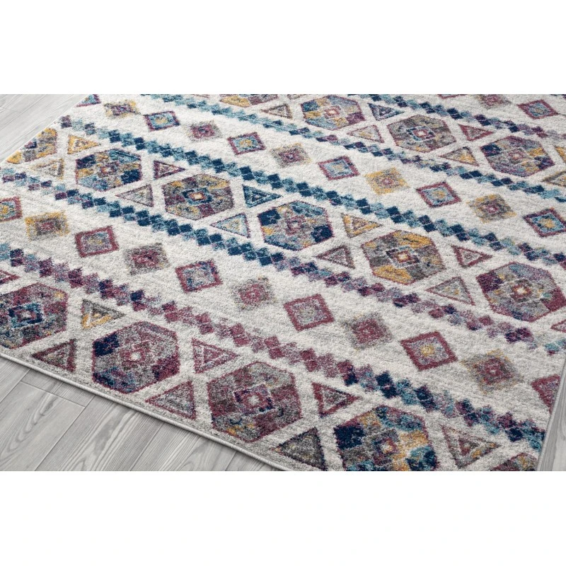 Amer Alexandria Tijera Multi-colored Geometric Runner Rug 2'6"x10'3"