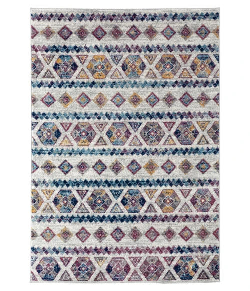 Amer Alexandria Tijera Multi-colored Geometric Area Rug 2'x3'