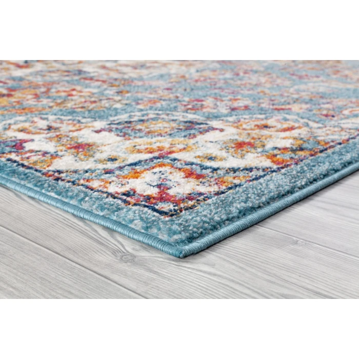 Amer Alexandria Prescott Blue Medallion Area Rug 8'9"x11'9"
