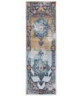 Amer Alexandria Nieve Orange Bordered Runner Rug 2'x6'