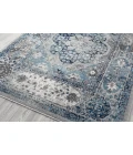 Amer Alexandria Loftus Gray Bordered Runner Rug 2'x6'