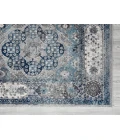 Amer Alexandria Loftus Gray Bordered Runner Rug 2'x6'