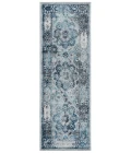 Amer Alexandria Loftus Gray Bordered Runner Rug 2'x6'