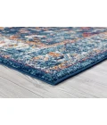 Amer Alexandria Cochise Blue Bordered Runner Rug 2'x6'
