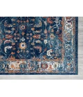 Amer Alexandria Cochise Blue Bordered Runner Rug 2'x6'