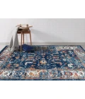Amer Alexandria Cochise Blue Bordered Area Rug 2'x3'