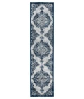 Amer Alexandria Wiltshire Navy Medallion Runner Rug 2'6"x10'3"