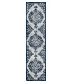 Amer Alexandria ALX-86 Wiltshire Navy Rug 2 ft. 6 in. X 10 ft. 3 in. Runner