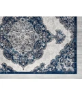 Amer Alexandria Wiltshire Navy Medallion Area Rug 7'9"x9'9"