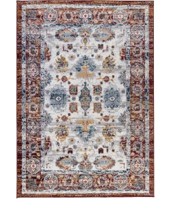 Amer Alexandria Xyryl Brown Floral Rug 2' x 3'