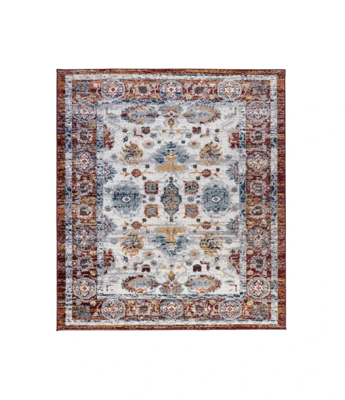 Alexandria Xyryl Brown Floral Area Rug