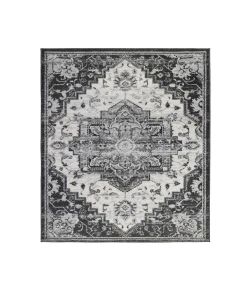 Amer Alexandria Yana Ivory Medallion Rug 8'9" x 11'9"