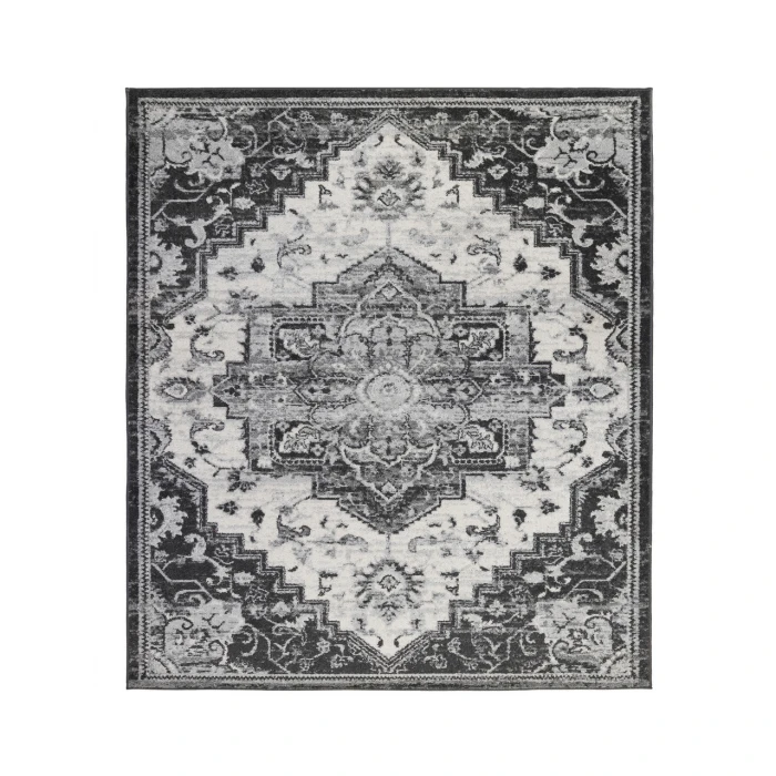 Alexandria Yana Ivory Medallion Area Rug
