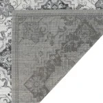Amer Alexandria Yana Dark Gray Medallion Runner Rug 2'6" x 10'3"
