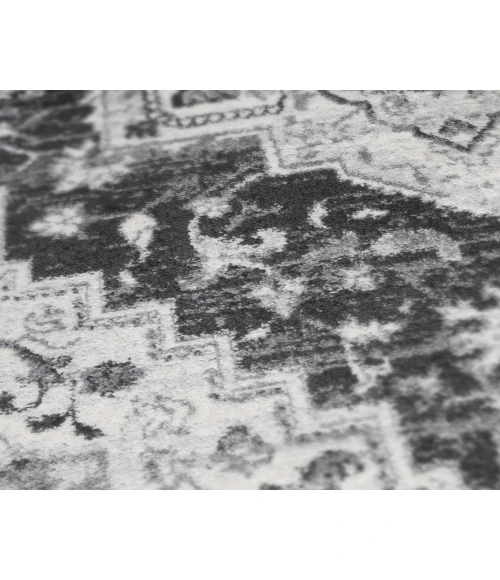 Alexandria Yana Dark Gray Medallion Area Rug