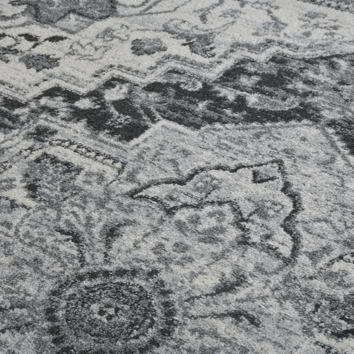 Alexandria Yana Dark Gray Medallion Area Rug