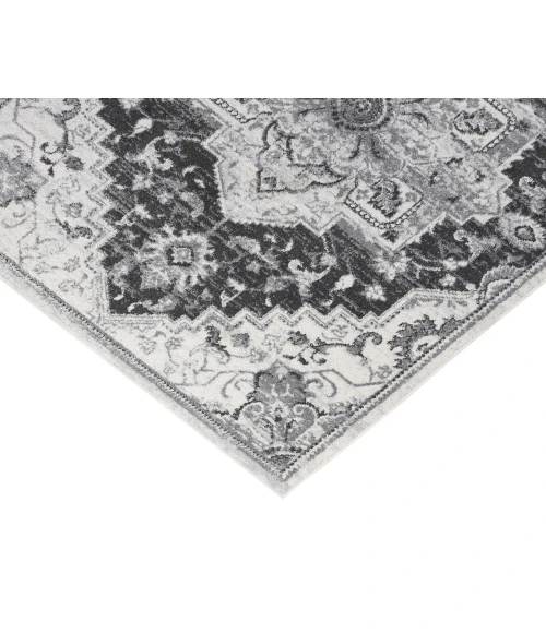 Alexandria Yana Dark Gray Medallion Area Rug