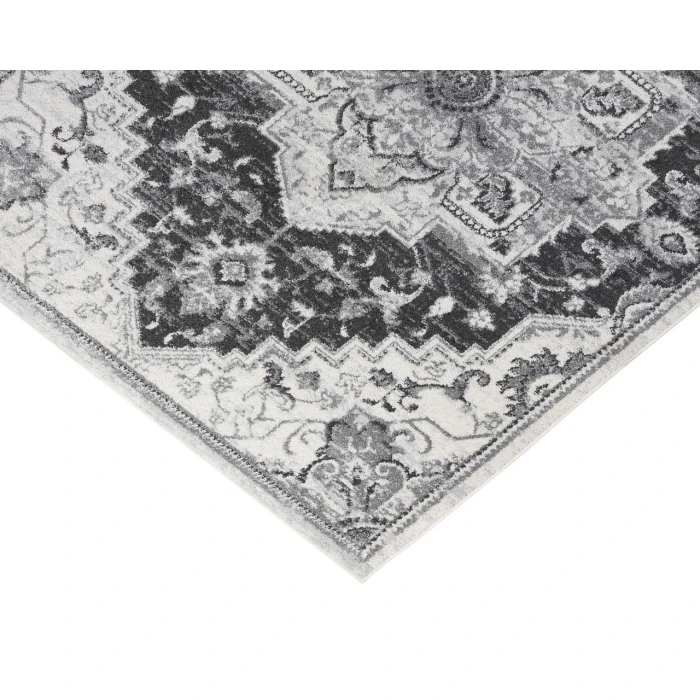 Alexandria Yana Dark Gray Medallion Area Rug