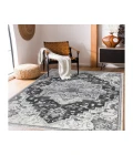 Alexandria Yana Dark Gray Medallion Area Rug