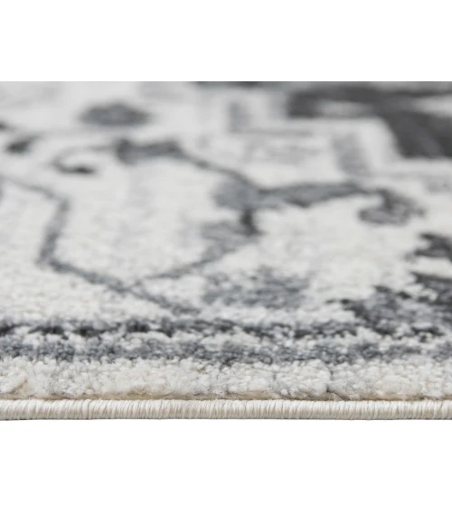 Alexandria Yana Dark Gray Medallion Area Rug