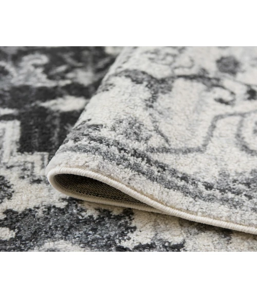 Alexandria Yana Dark Gray Medallion Area Rug