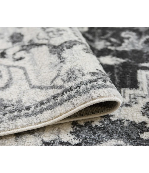 Alexandria Yana Dark Gray Medallion Area Rug