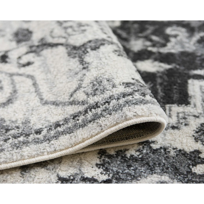 Alexandria Yana Dark Gray Medallion Area Rug