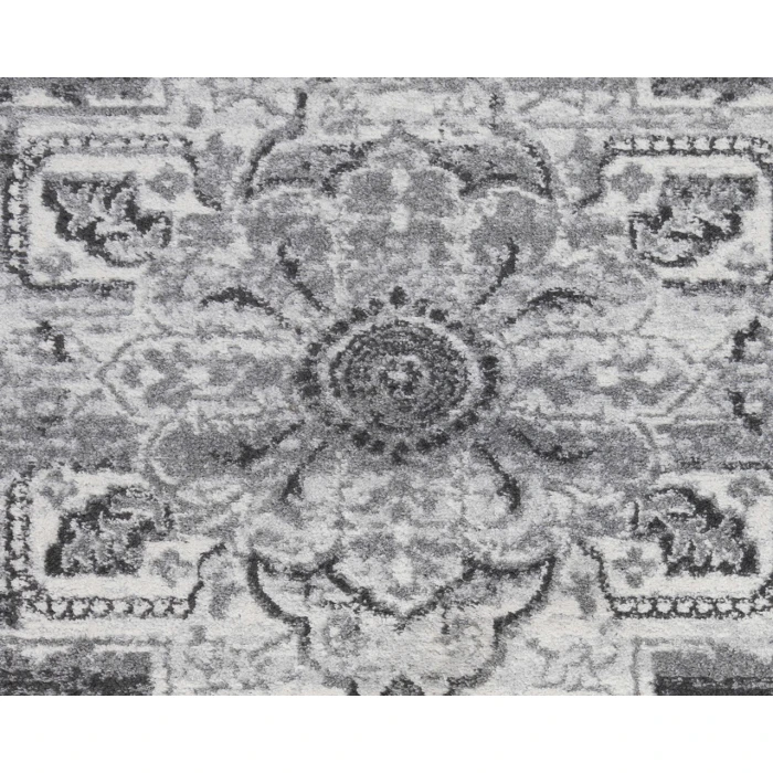 Alexandria Yana Dark Gray Medallion Area Rug