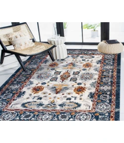 Amer Alexandria Xyryl Blue Floral Rug 7'9" x 9'9"