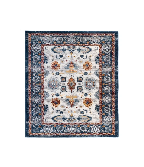 Alexandria Xyryl Blue Floral Area Rug