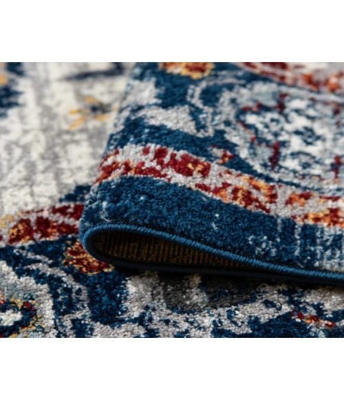 Alexandria Xyryl Blue Floral Area Rug