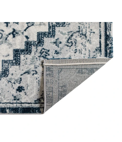 Alexandria Yana Deep Blue Medallion Area Rug
