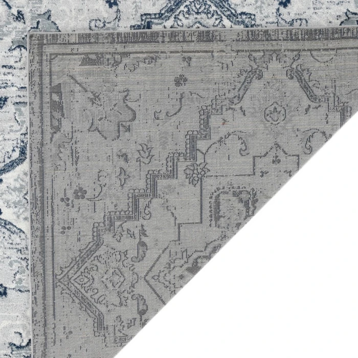 Alexandria Yana Deep Blue Medallion Area Rug