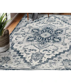 Amer Alexandria Yana Deep Blue Medallion Rug 8'9" x 11'9"