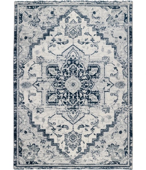 Alexandria Yana Deep Blue Medallion Area Rug