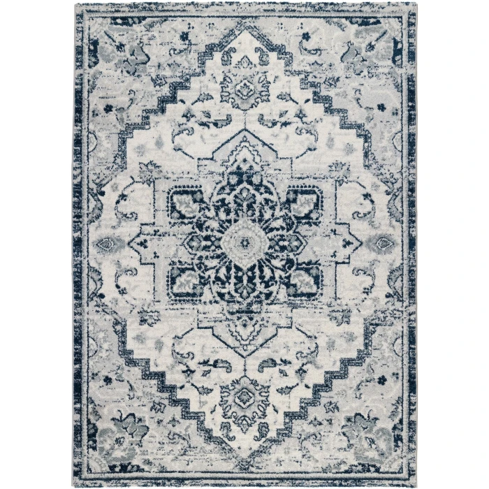 Alexandria Yana Deep Blue Medallion Area Rug