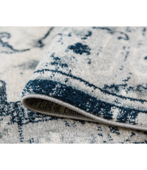 Alexandria Yana Deep Blue Medallion Area Rug