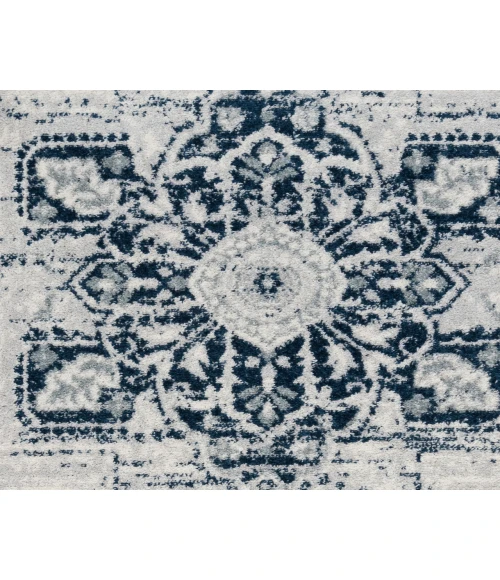 Alexandria Yana Deep Blue Medallion Area Rug
