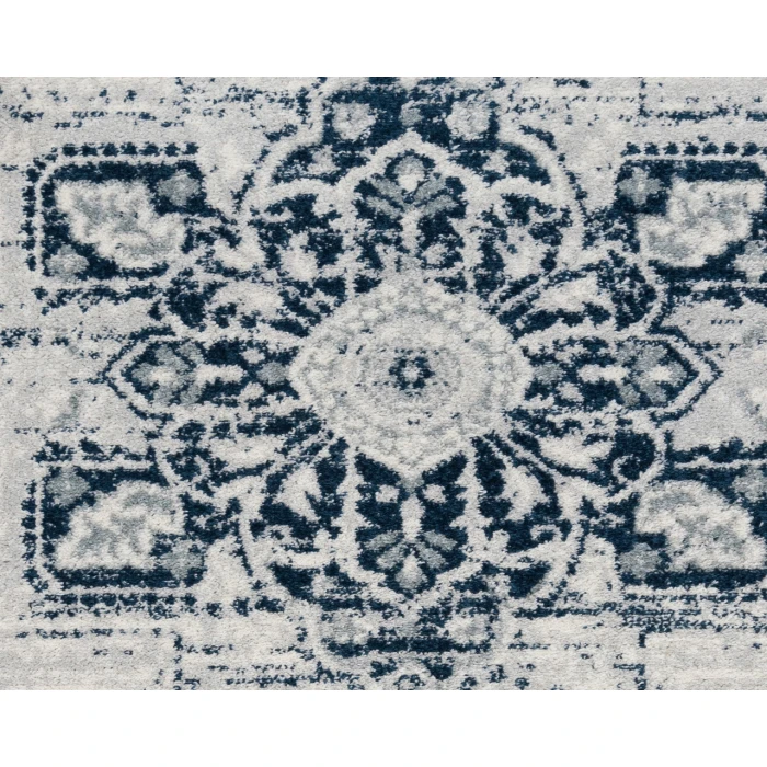 Alexandria Yana Deep Blue Medallion Area Rug