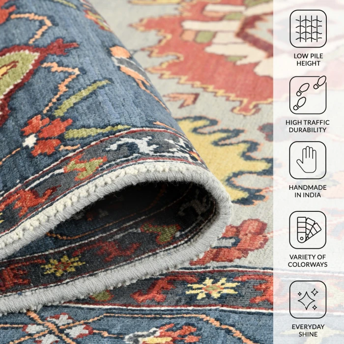 Amer Antiquity Sky Blue/Denim ANQ-15 12ft. x 15ft. Rect. Rug