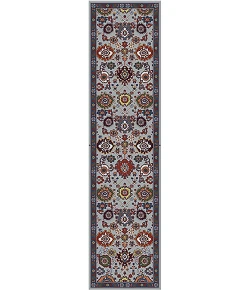 Amer Antiquity Sky Blue/Denim ANQ-15 2ft.6in. x 10ft. Rect. Rug