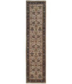 Amer Antiquity Camel/Blue ANQ-8 2ft.6in. x 10ft. Rect. Rug