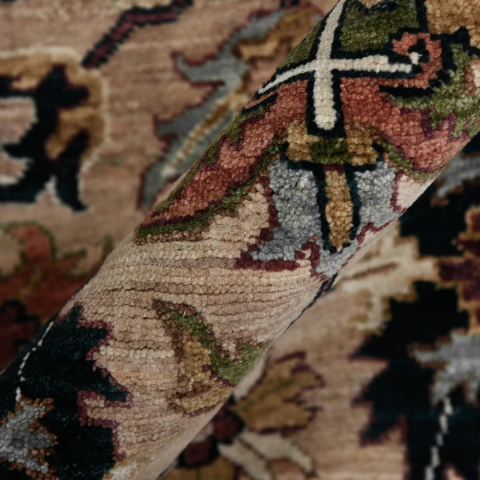 Amer Antiquity Camel/Blue ANQ-8 8ft. x 10ft. Rect. Rug