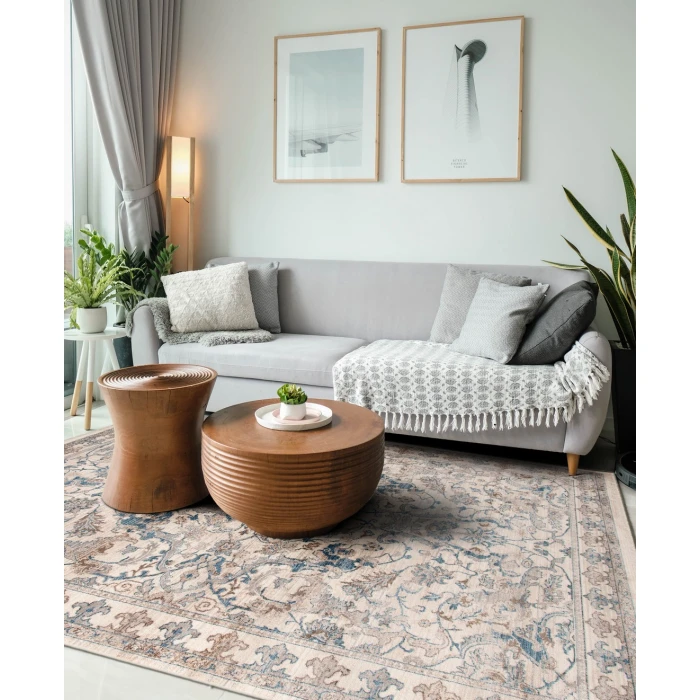 Amer Arcadia Marlow Ivory Oriental Polyester Area Rug 9'1"x12'9"