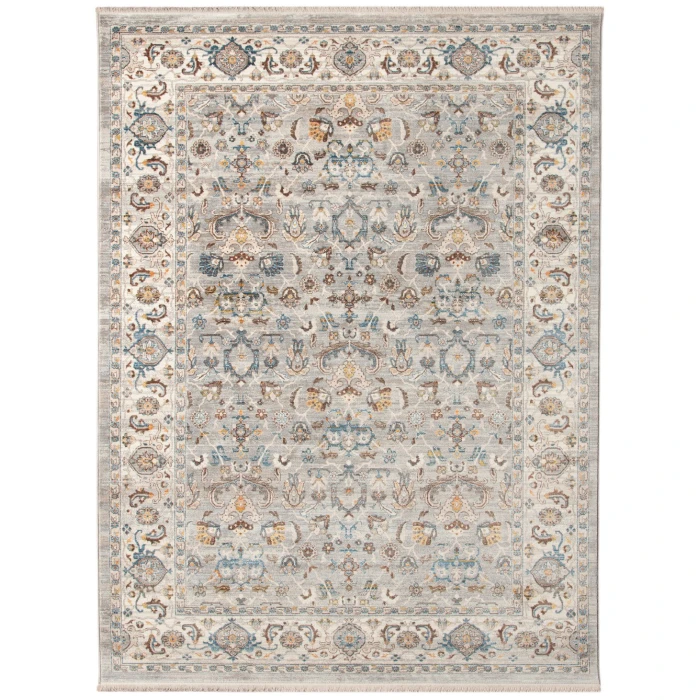 Amer Arcadia Nuulyn Gray Oriental Polyester Area Rug 9'1"x12'9"
