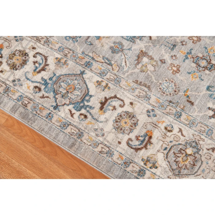 Amer Arcadia Nuulyn Gray Oriental Polyester Area Rug 9'1"x12'9"