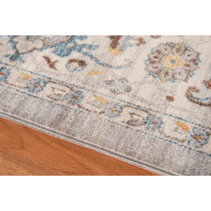 Amer Arcadia Nuulyn Gray Oriental Polyester Area Rug 9'1"x12'9"